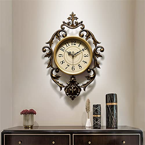 Genérico Reloj de Pared Creativo Art Deco, Reloj de Pared para el hogar, Sala de Estar, Reloj de Pared para Dormitorio (Color: A, tamaño: 37 * 54 cm)