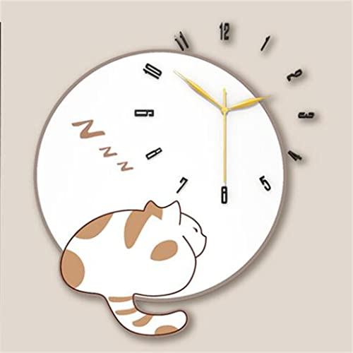 Genérico Reloj De Pared Sin Perforaciones para Sala De Estar Reloj Decorativo para El Hogar Reloj Pared Salon