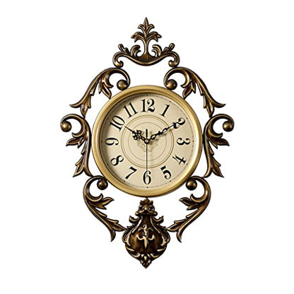 Genérico Reloj de Pared Creativo Art Deco, Reloj de Pared para el hogar, Sala de Estar, Reloj de Pared para Dormitorio (Color: A, tamaño: 37 * 54 cm)