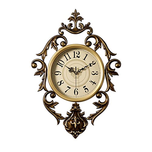 Genérico Reloj de Pared Creativo Art Deco, Reloj de Pared para el hogar, Sala de Estar, Reloj de Pared para Dormitorio (Color: A, tamaño: 37 * 54 cm)