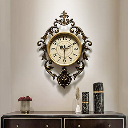 Genérico Reloj de Pared Creativo Art Deco, Reloj de Pared para el hogar, Sala de Estar, Reloj de Pared para Dormitorio (Color: A, tamaño: 37 * 54 cm)