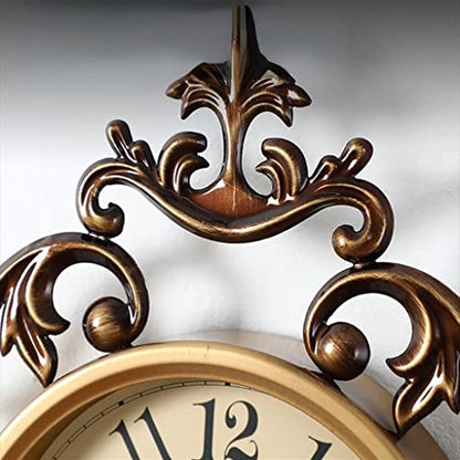 Genérico Reloj de Pared Creativo Art Deco, Reloj de Pared para el hogar, Sala de Estar, Reloj de Pared para Dormitorio (Color: A, tamaño: 37 * 54 cm)